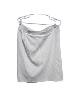 Midnight Velvet White Stretch Pull On Skirt Women's 1X